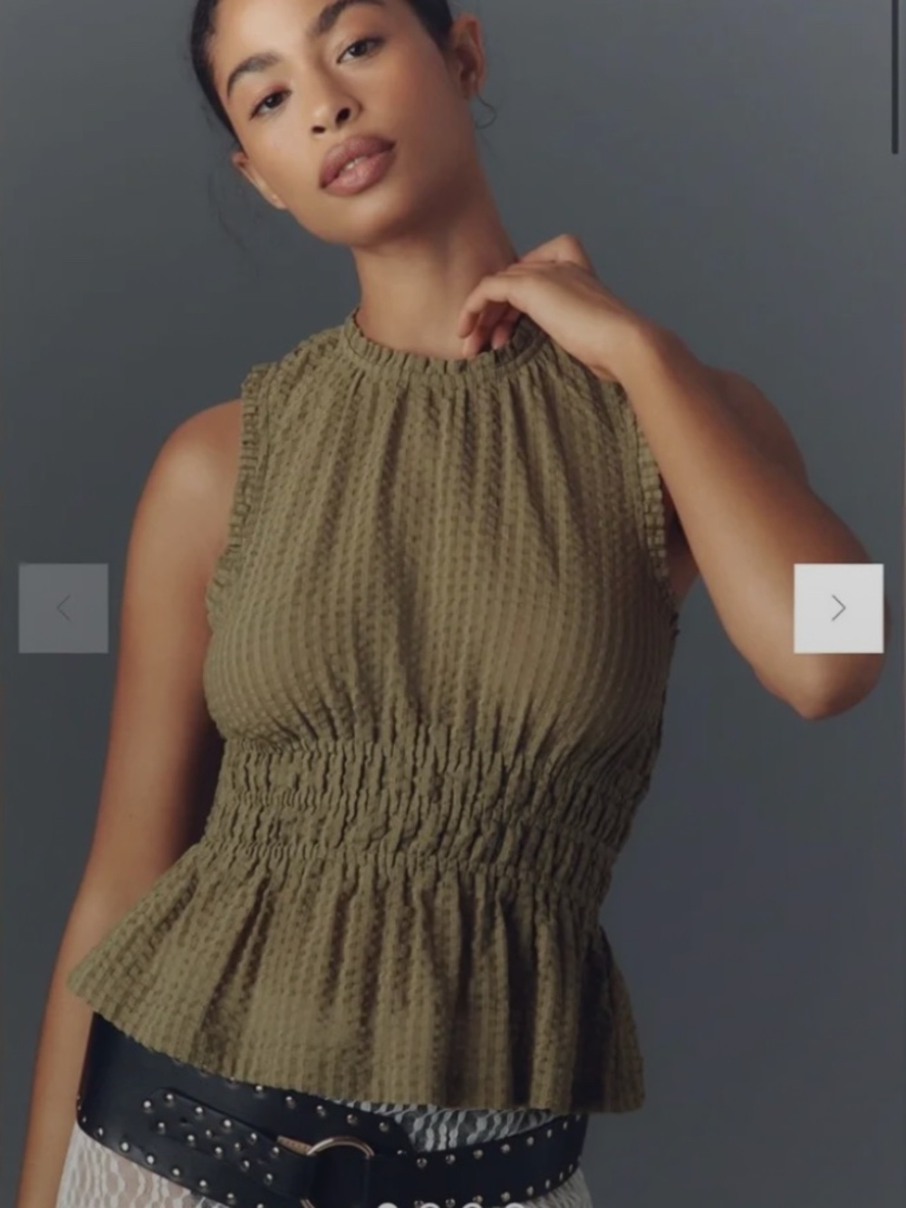 Maeve Textured Sleeveless Top